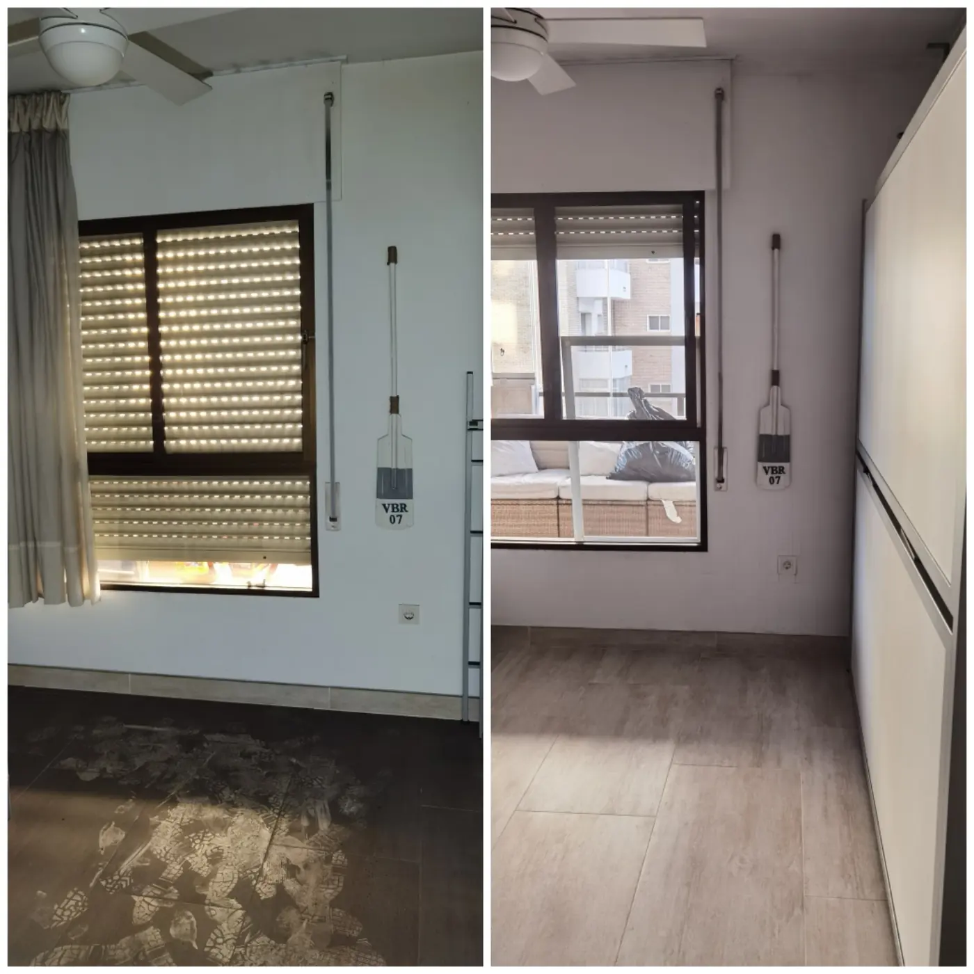 Antes y después de limpieza post incendio en Murcia - caso real 2